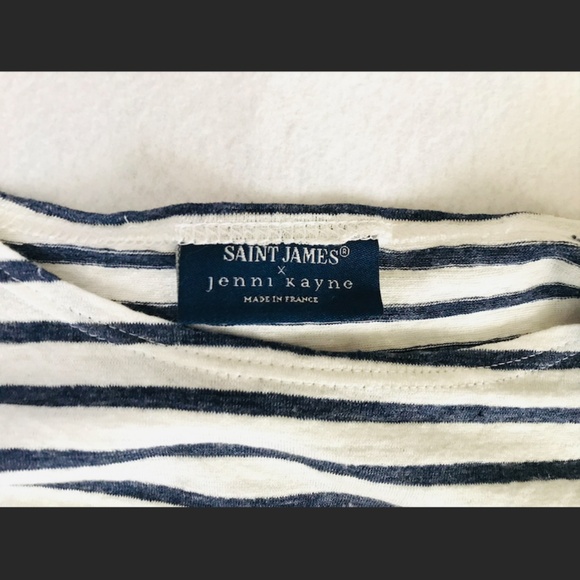 Jenni Kayne X Saint James dark blue Rue Drop Shoulder Tee M - Picture 2 of 6